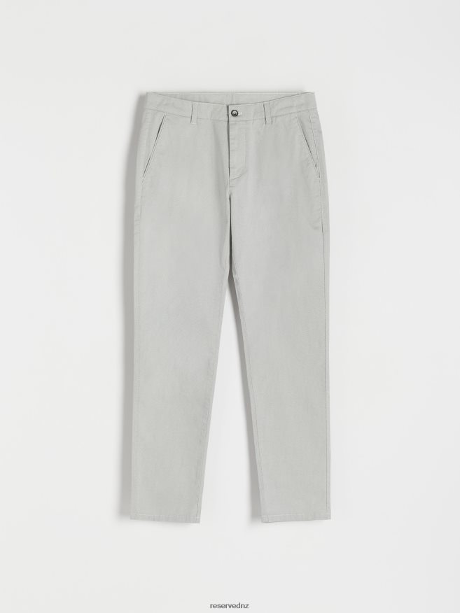 Reserved Men Chino Slim Trousers P6H08T1504 Apparel Light Grey