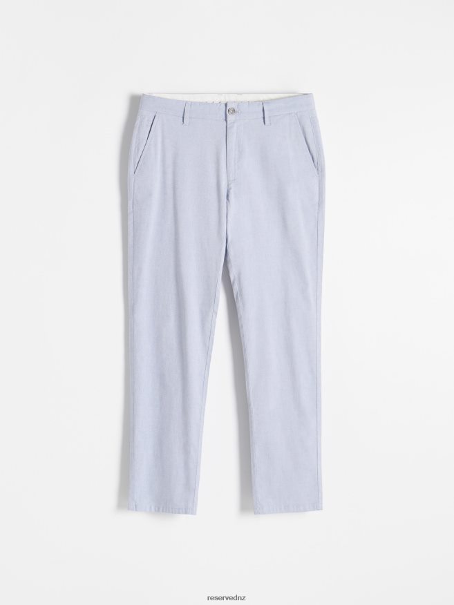 Reserved Men Chino Slim Trousers P6H08T1505 Apparel Light Blue
