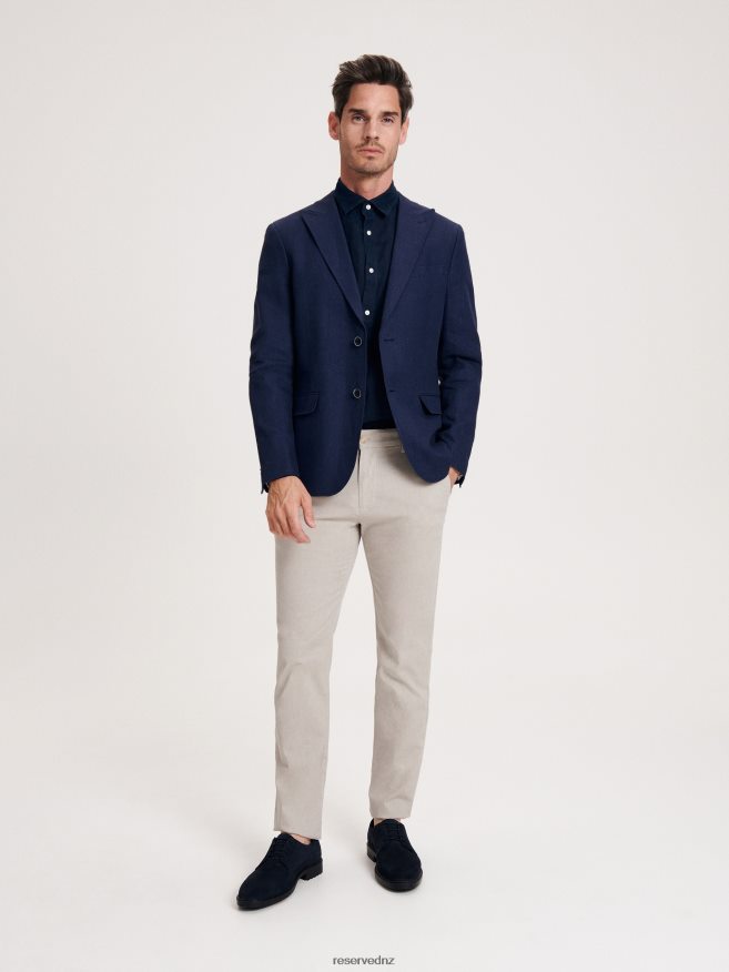 Reserved Men Chino Slim Trousers P6H08T1507 Apparel Beige