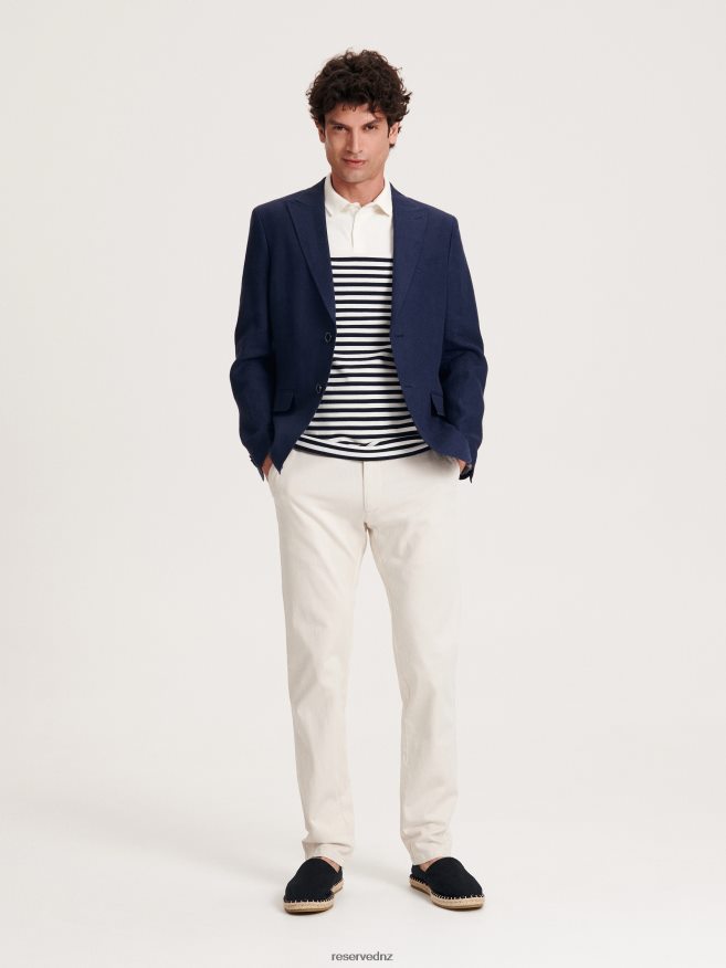 Reserved Men Chino Slim Trousers P6H08T1518 Apparel Beige