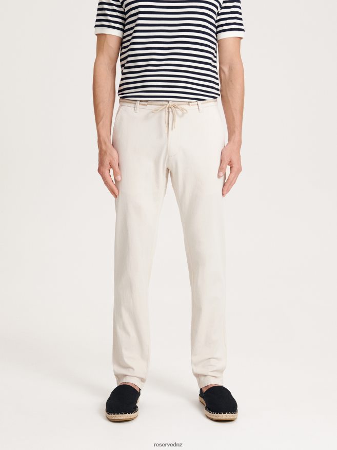 Reserved Men Chino Slim Trousers P6H08T1518 Apparel Beige