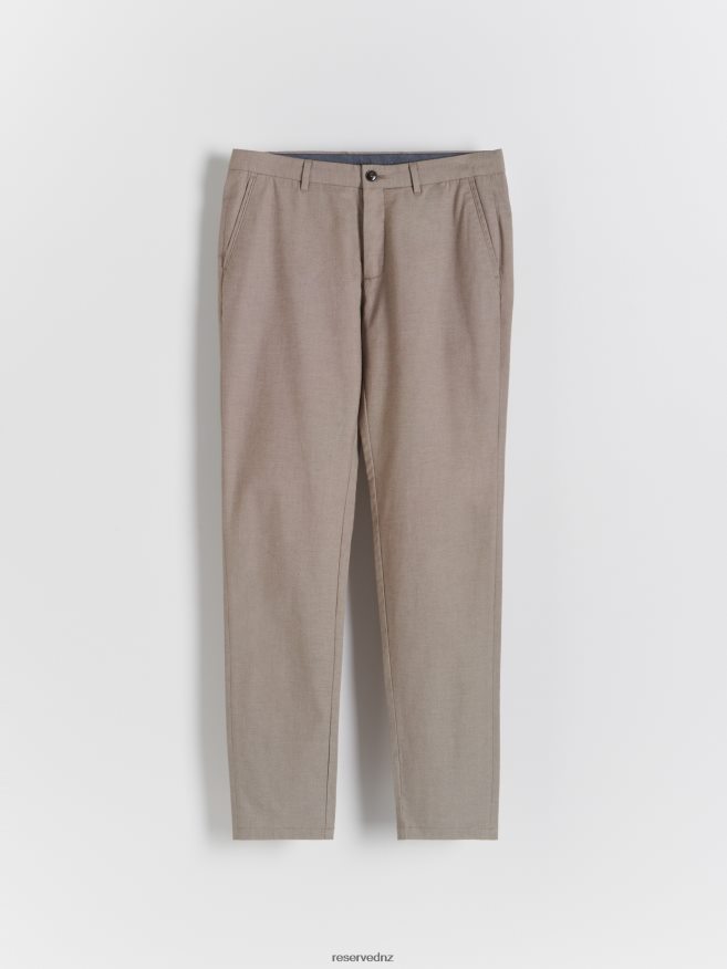 Reserved Men Chino Slim Trousers P6H08T1519 Apparel Beige