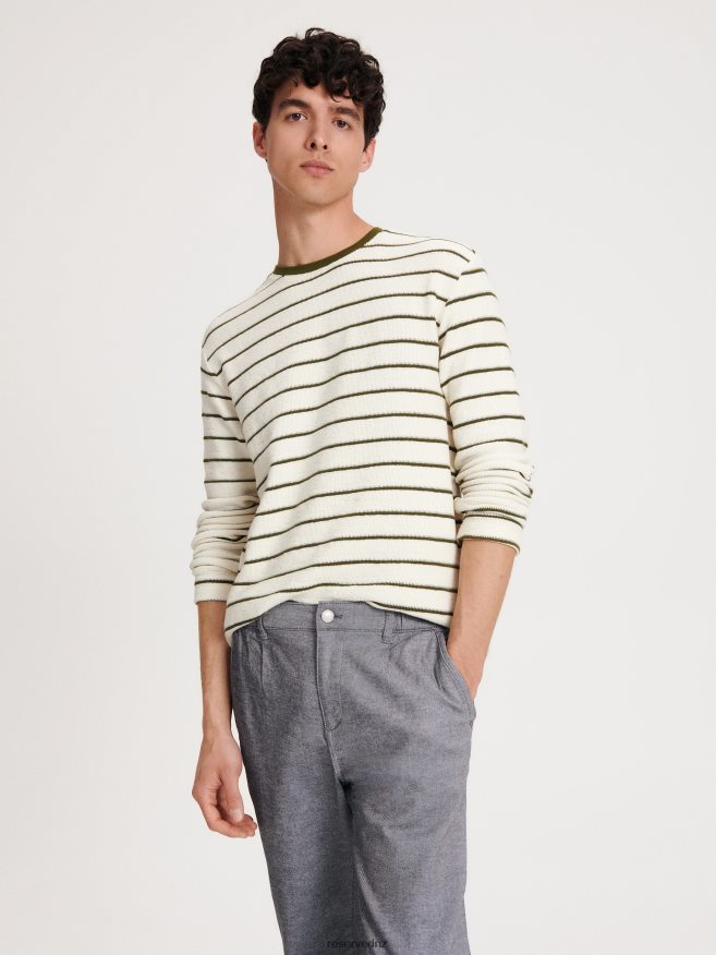 Reserved Men Chino Slim Trousers P6H08T1520 Apparel Dark Grey