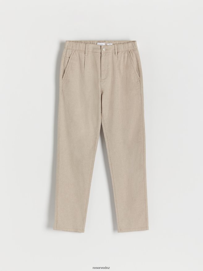 Reserved Men Chino Slim Trousers P6H08T1524 Apparel Beige