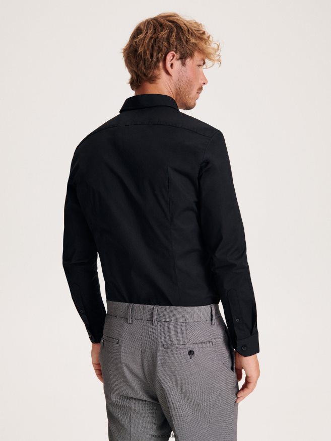 Reserved Men Elegant Carrot Trousers P6H08T1108 Apparel Black