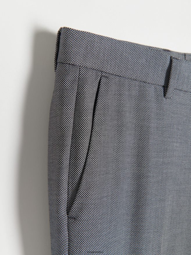 Reserved Men Elegant Carrot Trousers P6H08T1108 Apparel Black