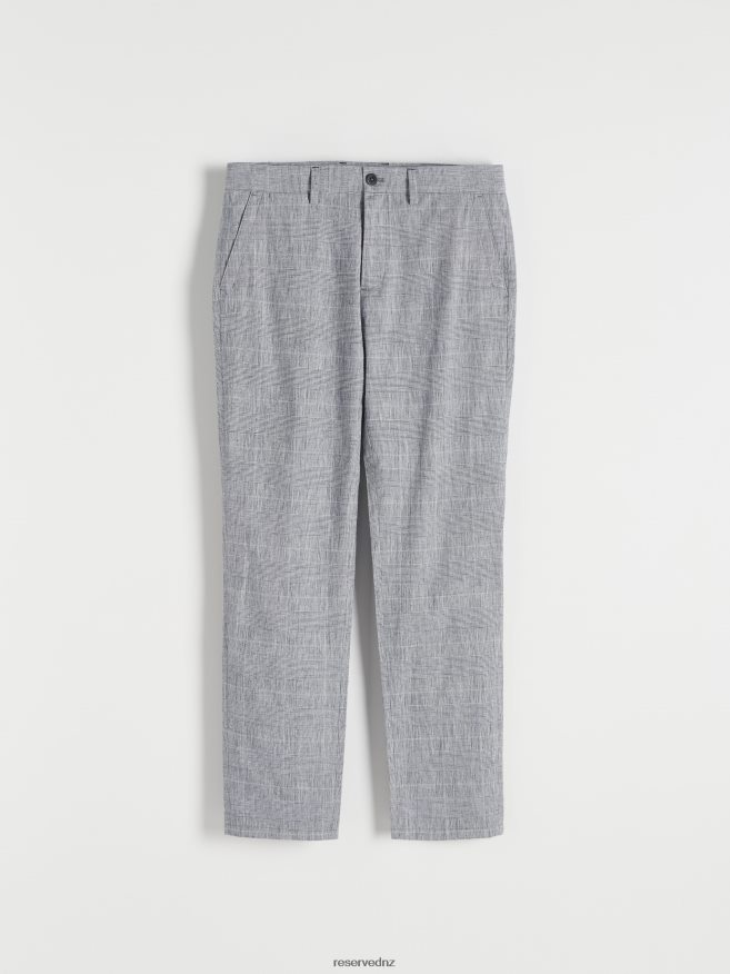 Reserved Men New Chino Slim Fit Trousers P6H08T1355 Apparel Blue