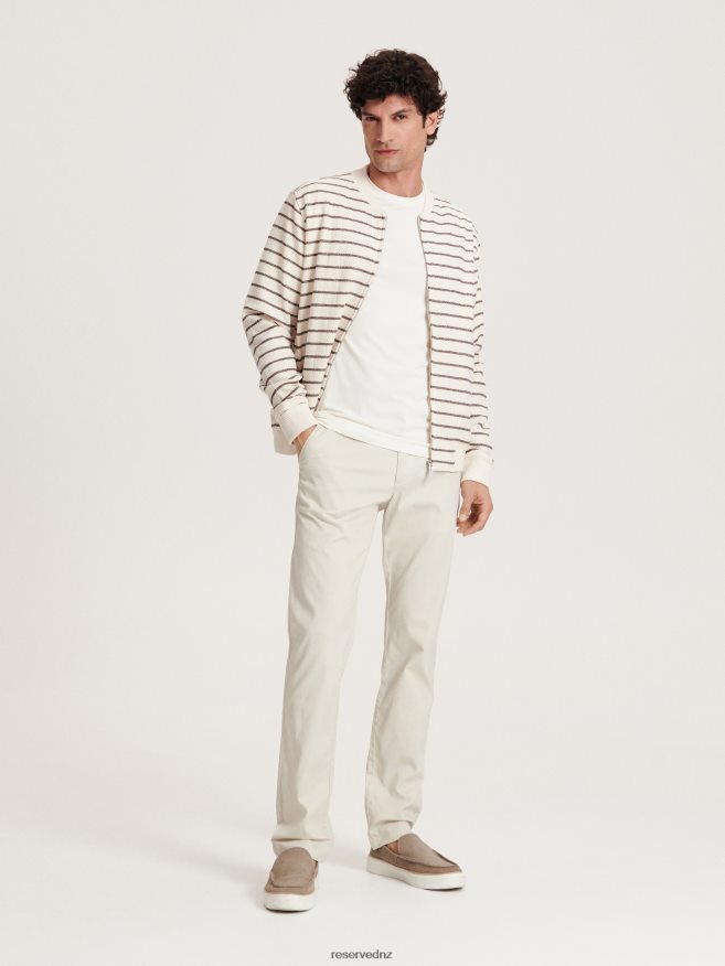 Reserved Men New Chino Slim Fit Trousers P6H08T1494 Apparel Beige