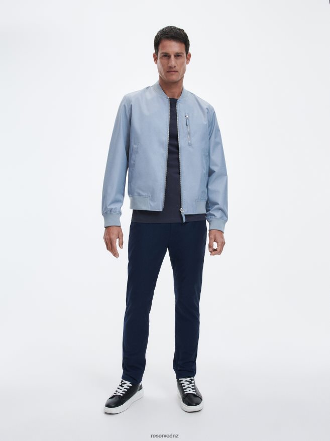 Reserved Men New Chino Slim Fit Trousers P6H08T1499 Apparel Blue