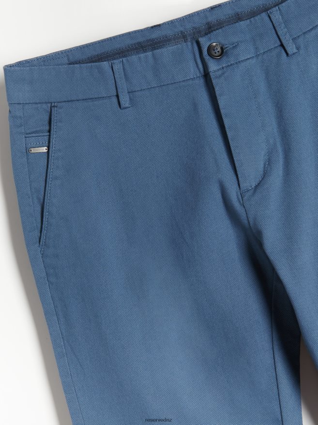 Reserved Men New Chino Slim Fit Trousers P6H08T1516 Apparel Steel Blue