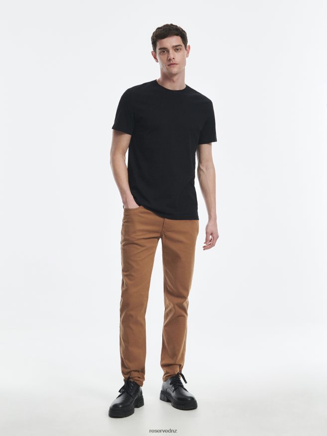 Reserved Men Regular Fit Trousers P6H08T1512 Apparel Golden Brown