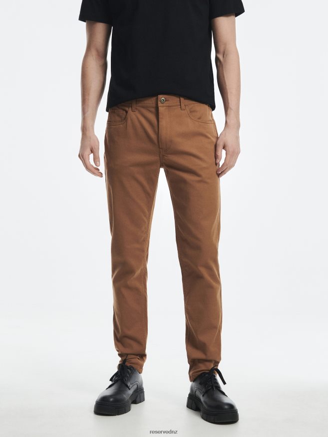 Reserved Men Regular Fit Trousers P6H08T1512 Apparel Golden Brown