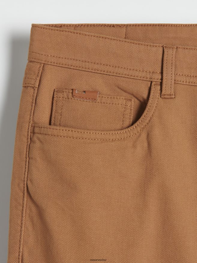 Reserved Men Regular Fit Trousers P6H08T1512 Apparel Golden Brown