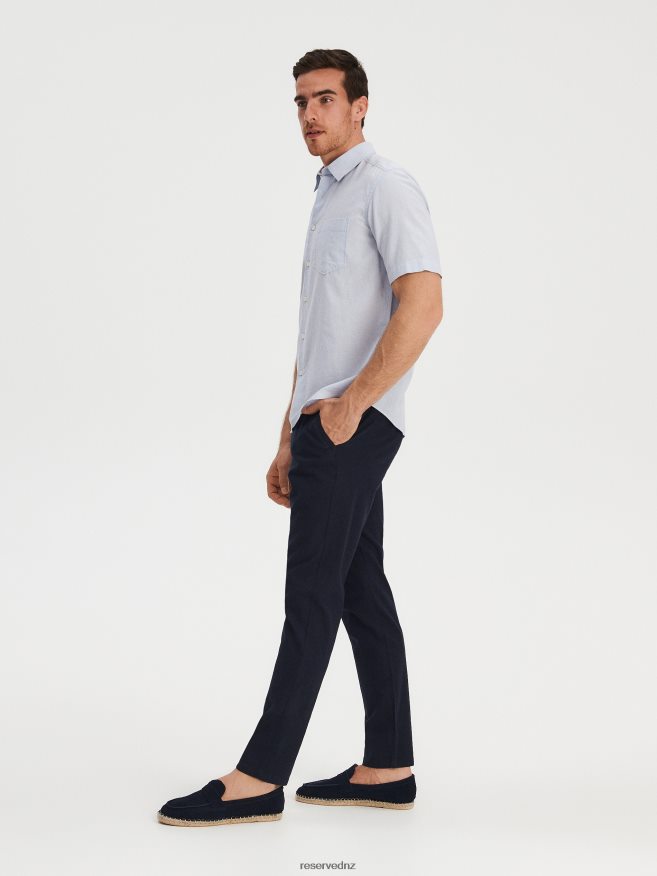 Reserved Men Regular Trousers P6H08T1348 Apparel Navy