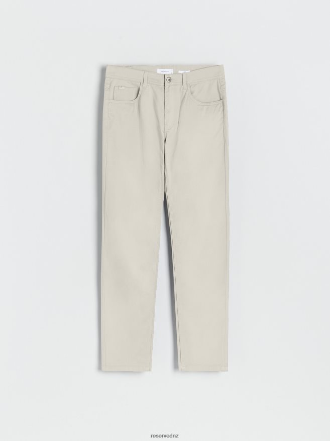 Reserved Men Regular Trousers P6H08T1513 Apparel Beige