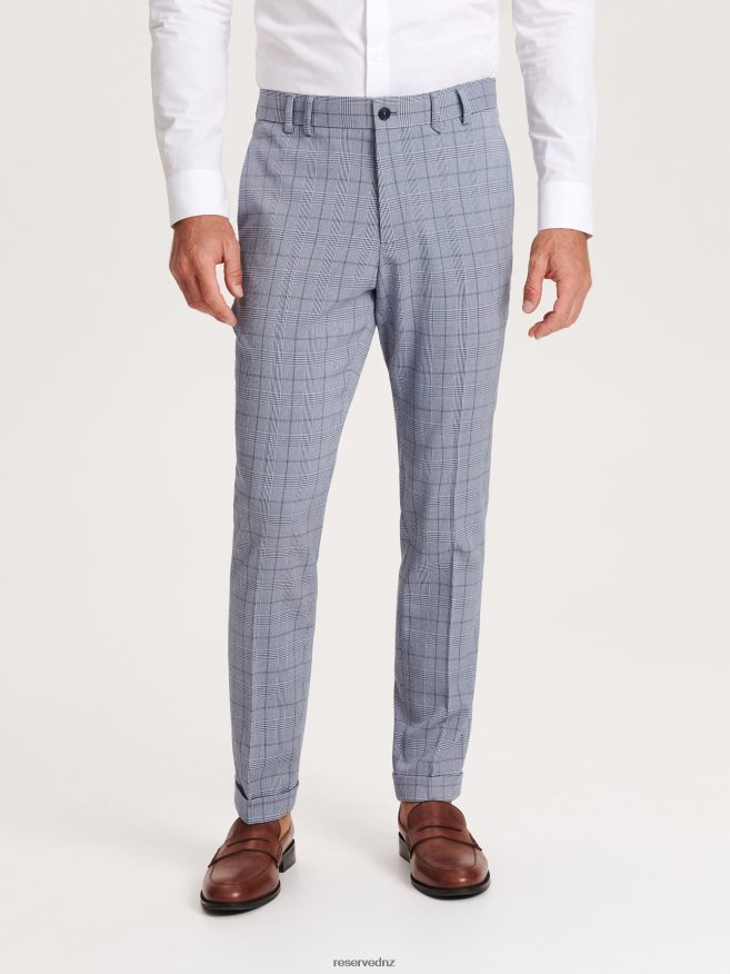 Reserved Men Slim Fit Suit Trousers P6H08T1092 Apparel Blue