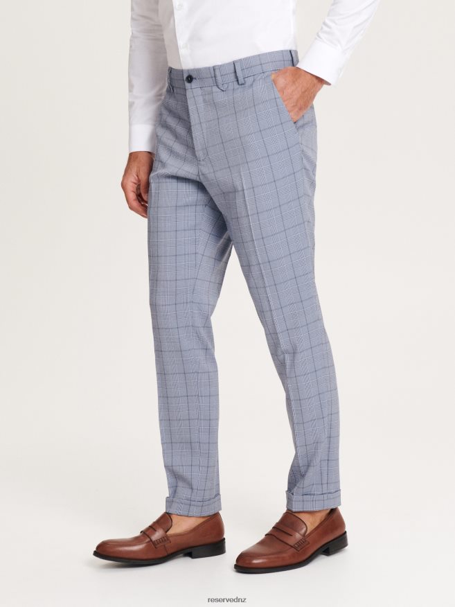 Reserved Men Slim Fit Suit Trousers P6H08T1092 Apparel Blue