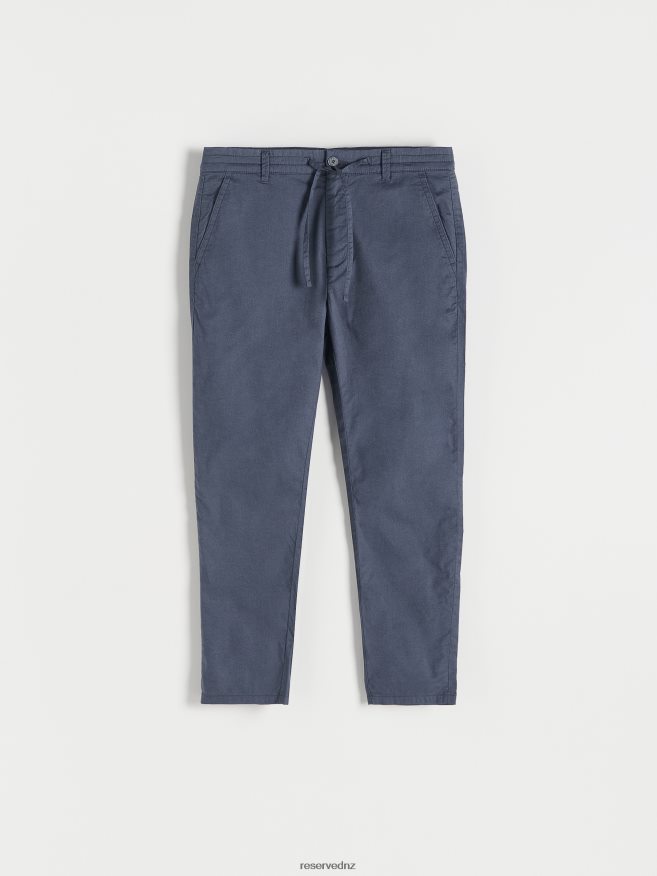 Reserved Men Slim Joggers P6H08T1488 Apparel Navy