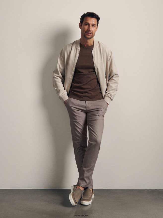 Reserved Men Slim Joggers P6H08T1508 Apparel Beige