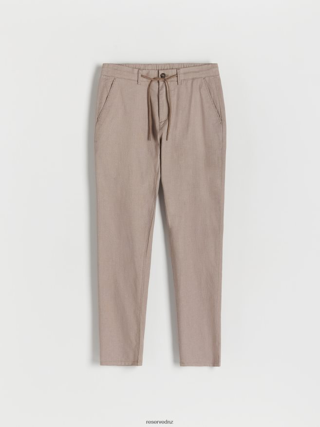Reserved Men Slim Joggers P6H08T1508 Apparel Beige