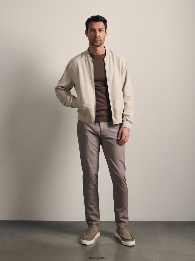 Reserved Men Slim Joggers P6H08T1508 Apparel Beige