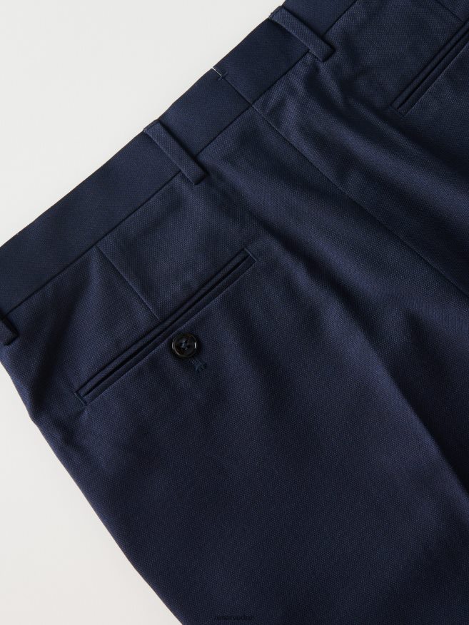 Reserved Men Slim Trousers P6H08T1466 Apparel Navy