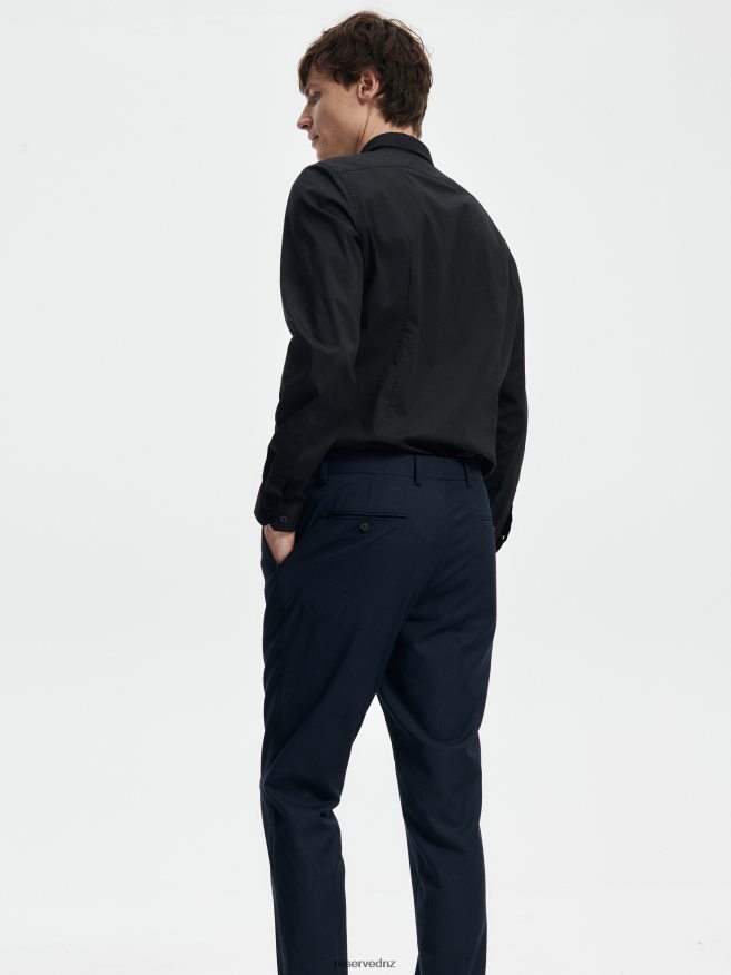 Reserved Men Slim Trousers P6H08T1466 Apparel Navy