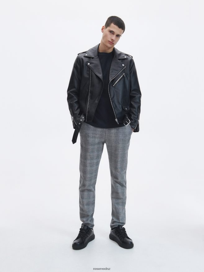 Reserved Men Viscose Blend Chino Slim Trousers P6H08T1498 Apparel Light Grey