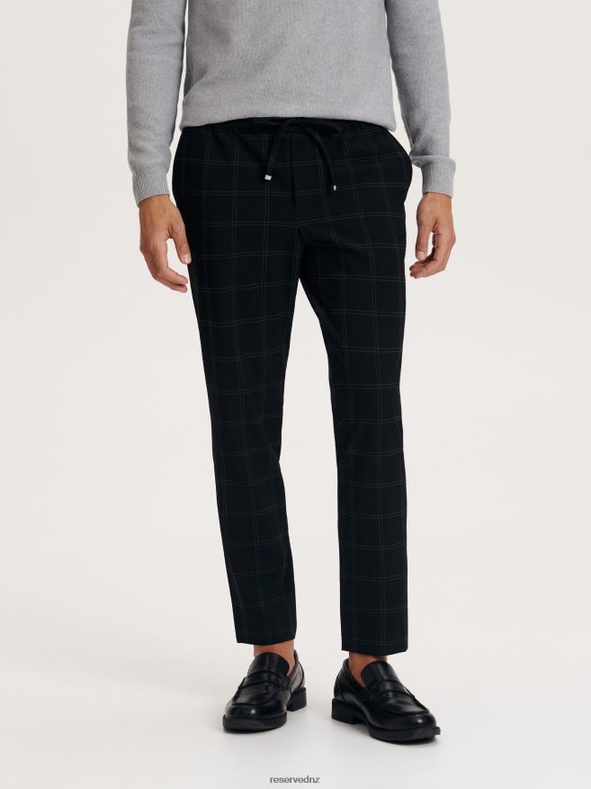 Reserved Men Viscose Blend Joggers P6H08T1511 Apparel Black