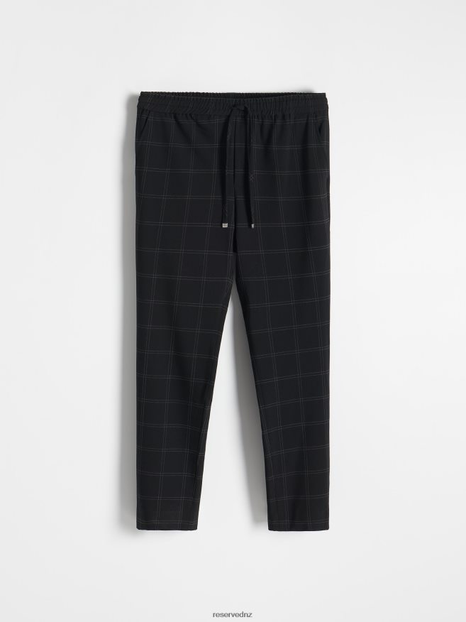 Reserved Men Viscose Blend Joggers P6H08T1511 Apparel Black