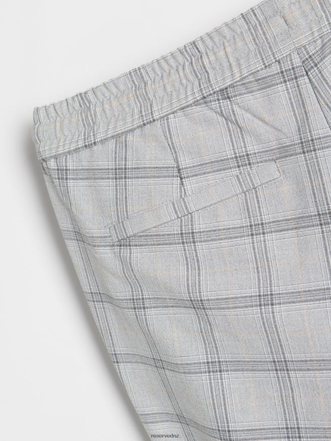 Reserved Men Viscose Blend Joggers P6H08T1523 Apparel Light Grey