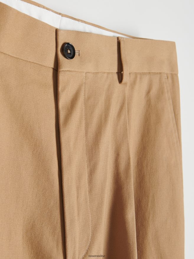 Reserved Men Wide Leg Chino Trousers P6H08T1489 Apparel Beige