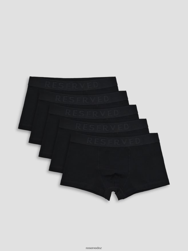 Reserved Men Classic Boxers 5 Pack P6H08T1645 Apparel Black