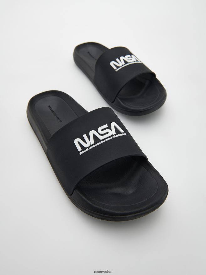 Reserved Men Nasa Sliders P6H08T1652 Shoes Black