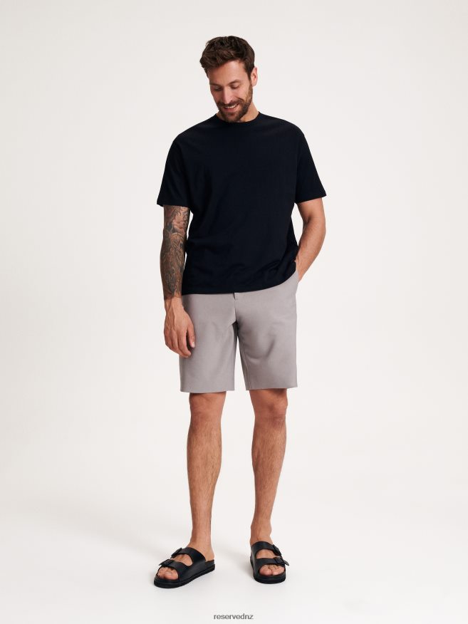 Reserved Men Plain Sliders P6H08T1655 Shoes Black