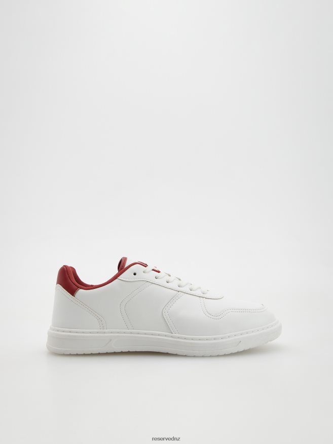 Reserved Men Sneakers With Contrasting Insert P6H08T1656 Shoes White