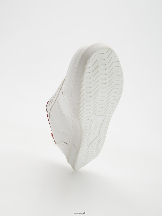 Reserved Men Sneakers With Contrasting Insert P6H08T1656 Shoes White