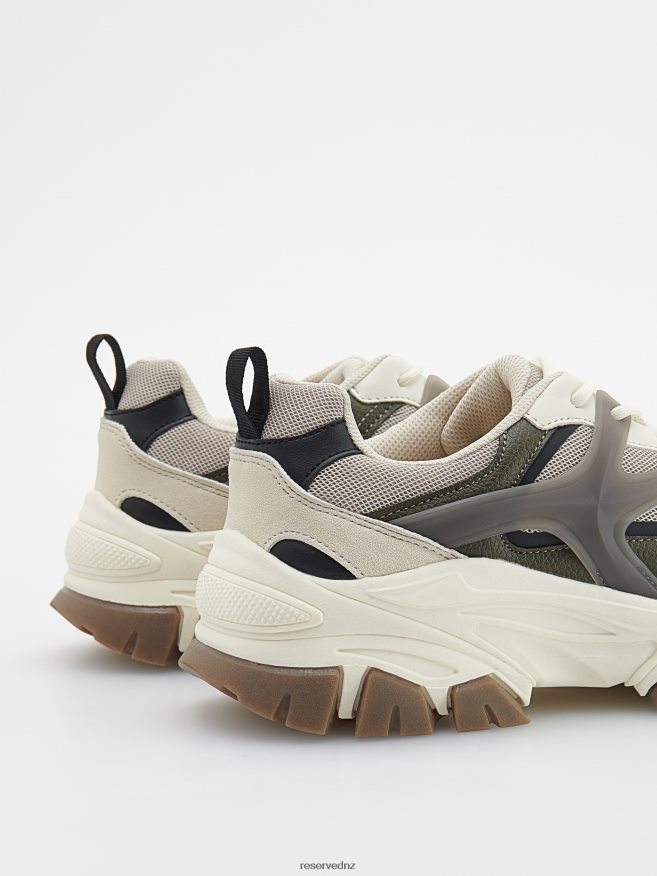 Reserved Men Sports Sneakers P6H08T1116 Shoes Beige