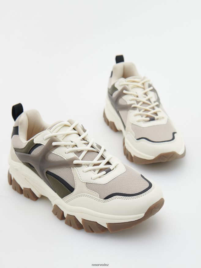 Reserved Men Sports Sneakers P6H08T1116 Shoes Beige