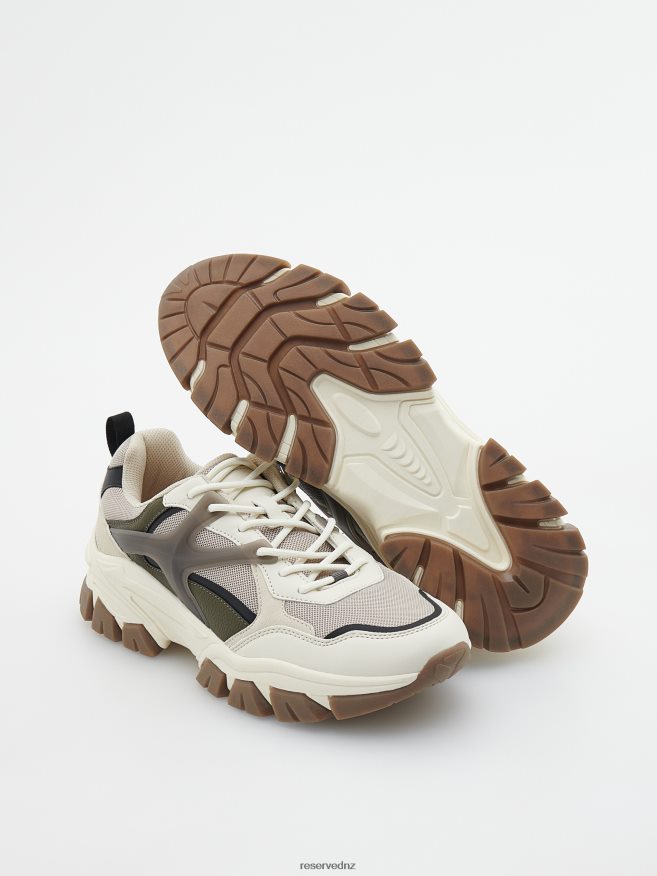 Reserved Men Sports Sneakers P6H08T1116 Shoes Beige