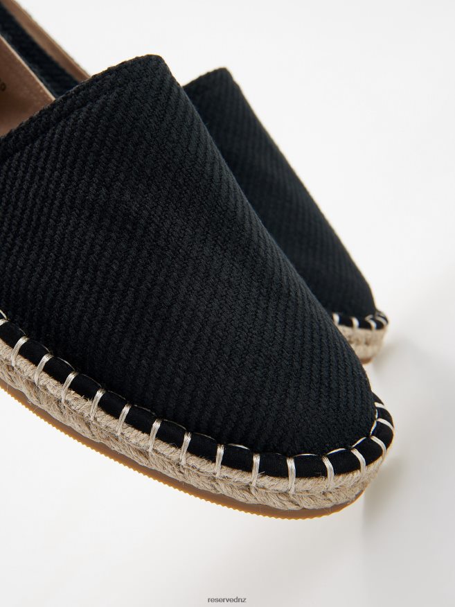 Reserved Men Woven Espadrilles P6H08T1654 Shoes Black