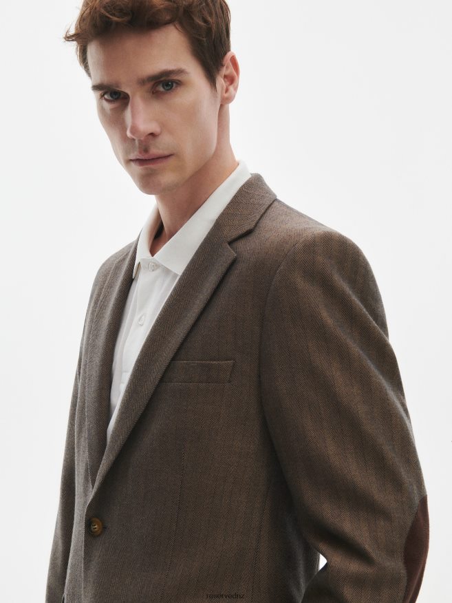 Reserved Men Blazer In Herringbone P6H08T1614 Apparel Multicolor