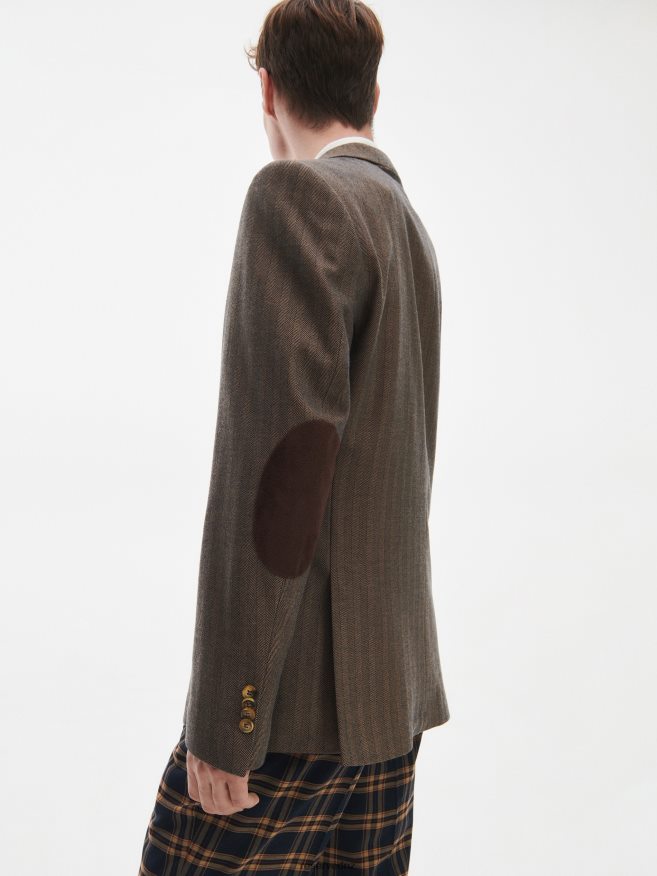 Reserved Men Blazer In Herringbone P6H08T1614 Apparel Multicolor