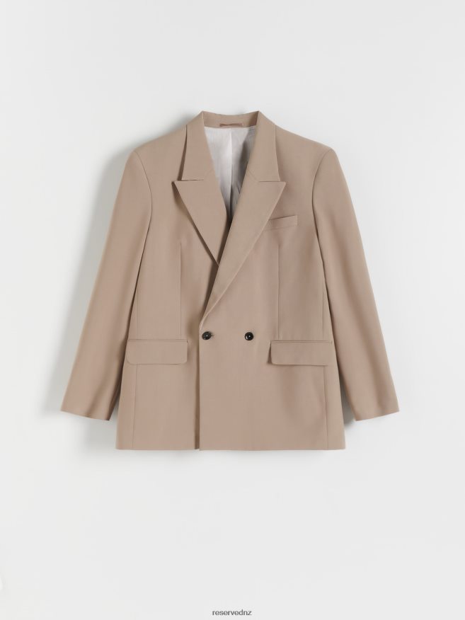 Reserved Men Comfort Fit Blazer P6H08T1615 Apparel Beige