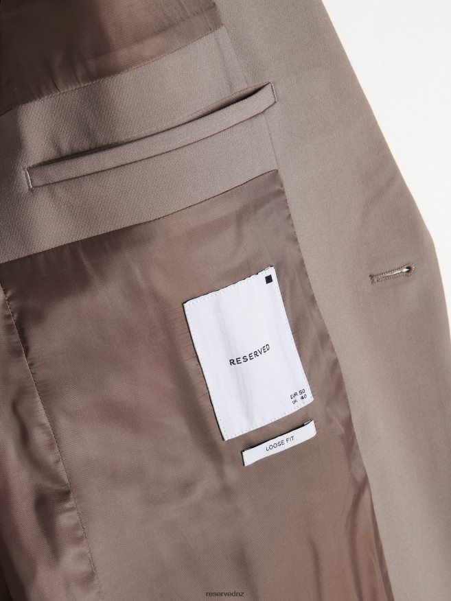 Reserved Men Comfort Fit Blazer P6H08T1616 Apparel Coffee