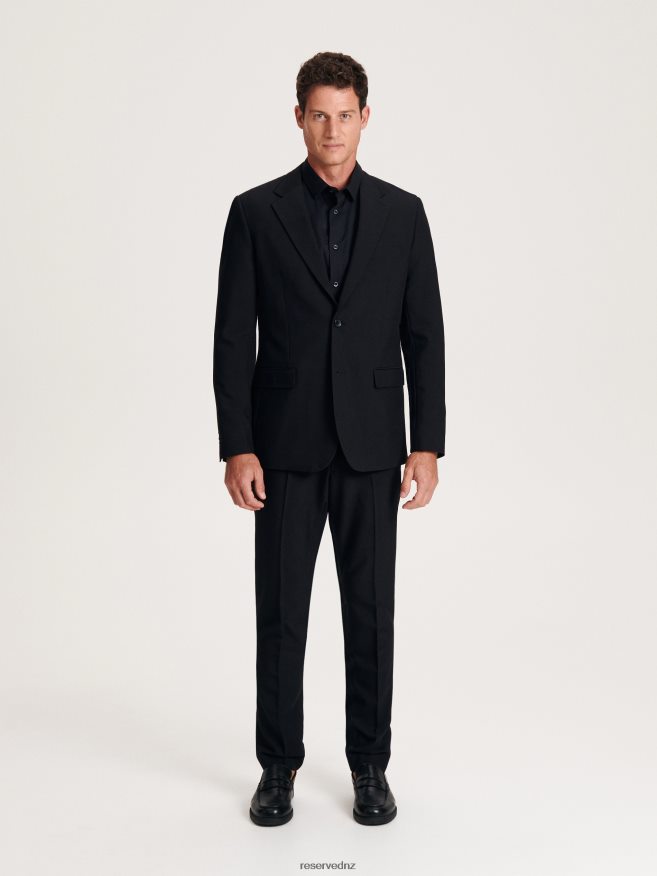Reserved Men Slim Fit Blazer P6H08T1101 Apparel Black
