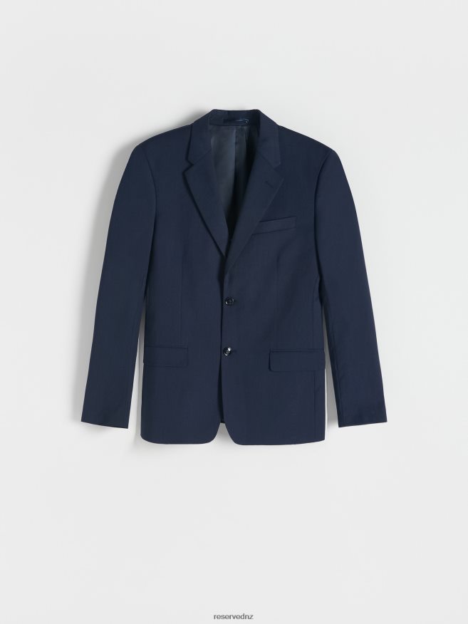 Reserved Men Slim Fit Blazer P6H08T1102 Apparel Navy