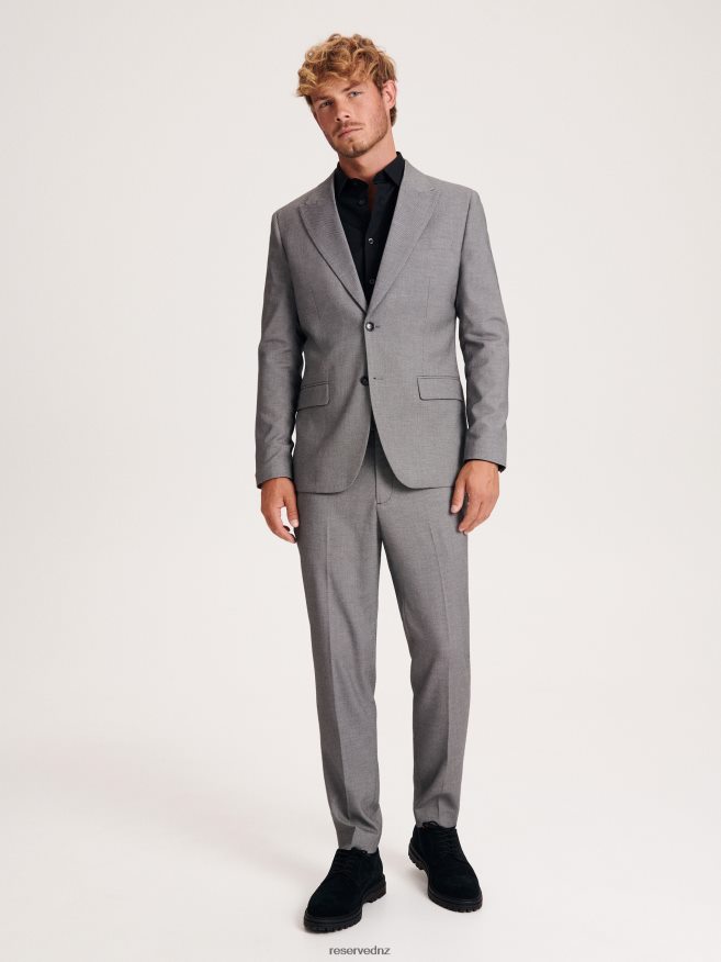 Reserved Men Slim Fit Blazer P6H08T1608 Apparel Black