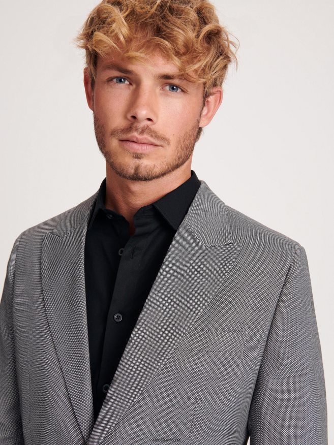 Reserved Men Slim Fit Blazer P6H08T1608 Apparel Black