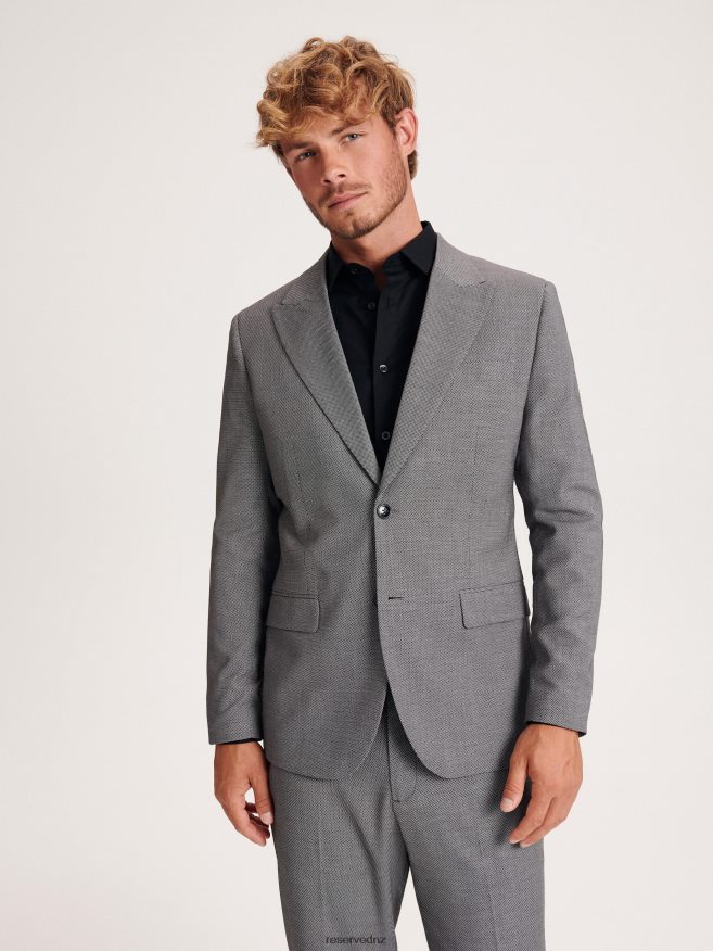 Reserved Men Slim Fit Blazer P6H08T1608 Apparel Black